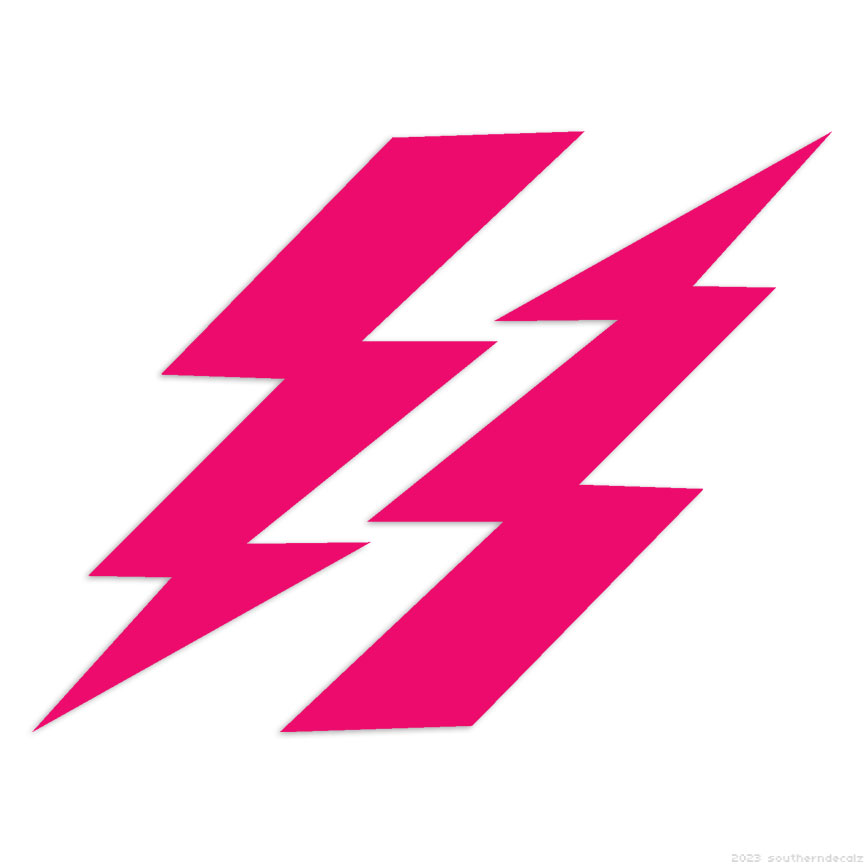 Lightning Bolts - Decal Sticker - Multiple Colors & Sizes Lightning Bolts - Decal Sticker - Multiple Colors & Sizes